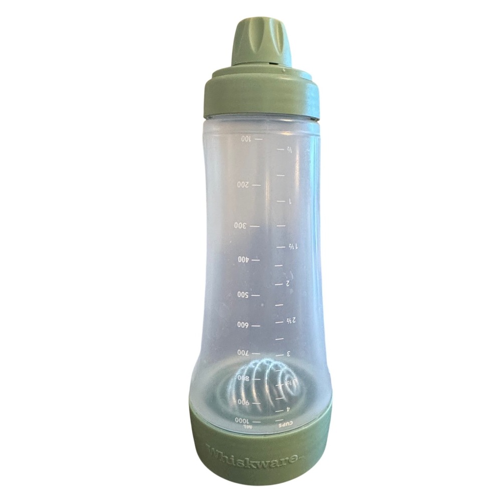 Whiskware Pancake Batter Mixer and Dispenser with BlenderBall wire whis Green